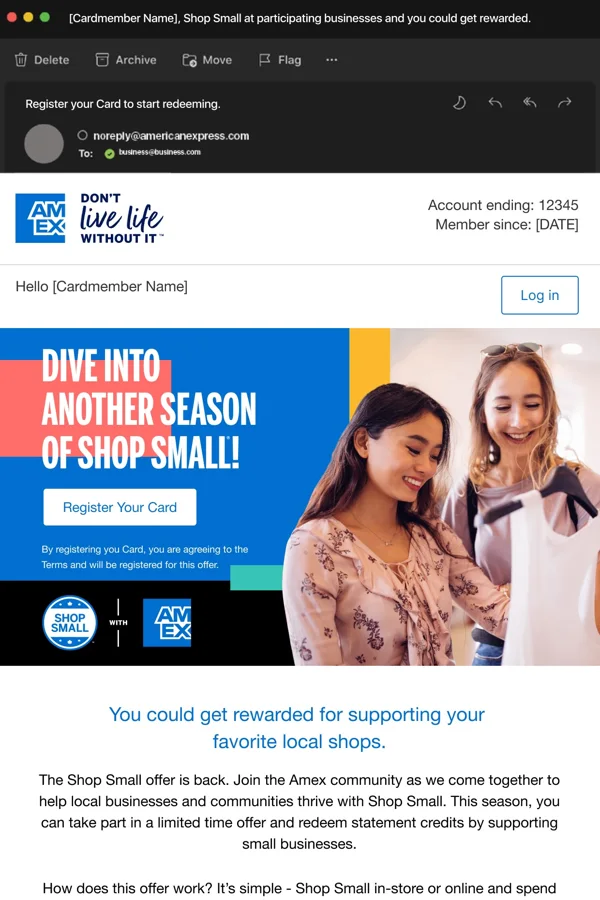 American Express — Cardmember newsletter