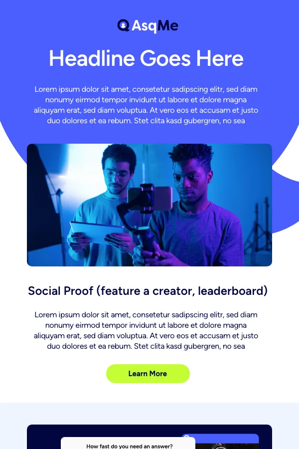AsqMe — Creator platform introduction