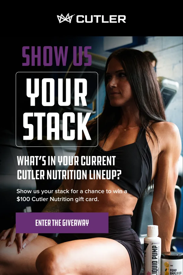 Cutler Nutrition — Back-to-gym sale
