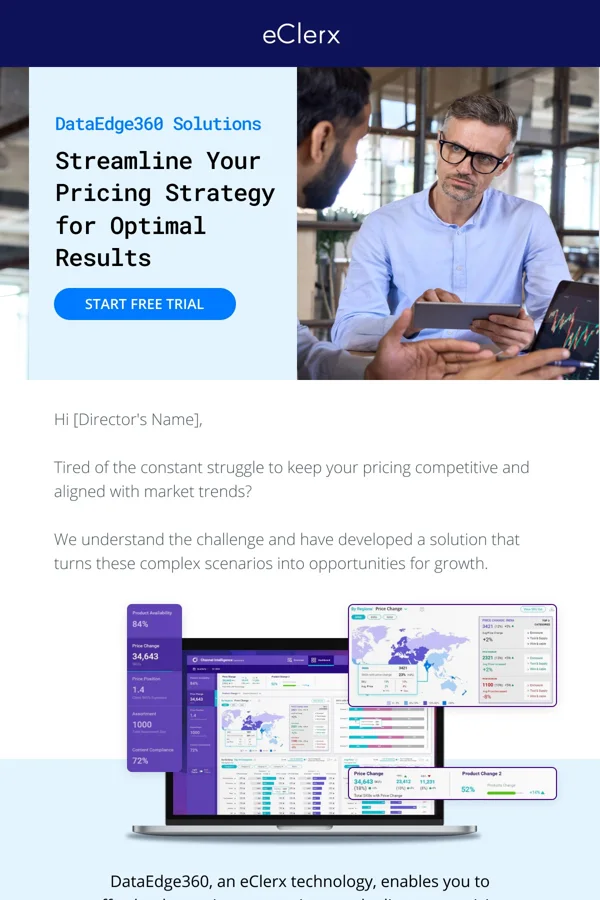 eClerx — B2B email campaign