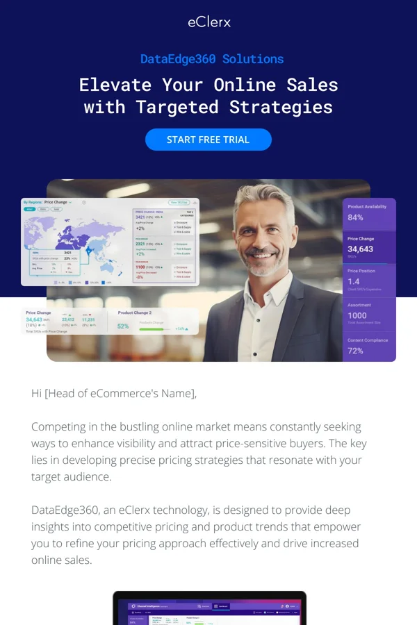 eClerx — B2B email campaign