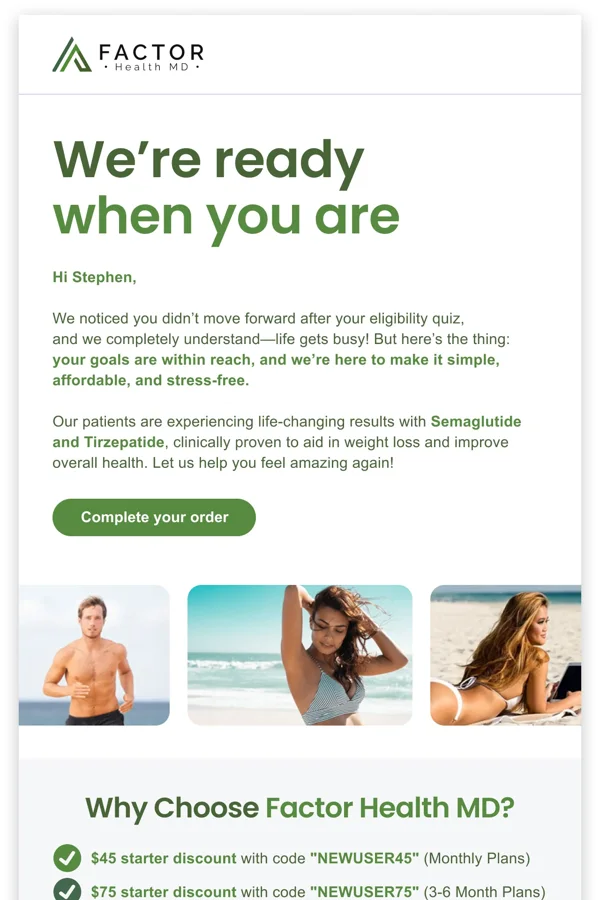 Factor — Return-to-purchase reminder