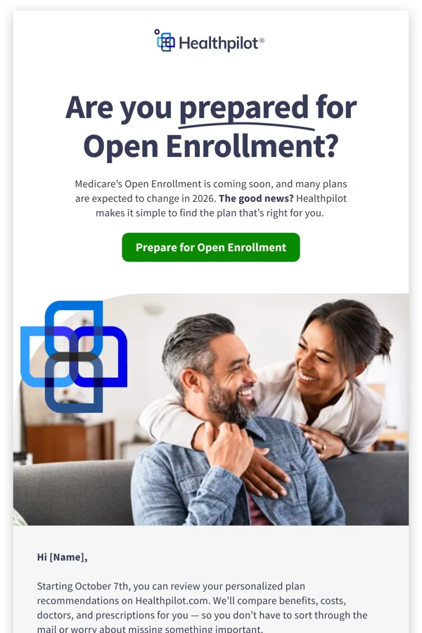 Healthpilot — Open enrollment education email