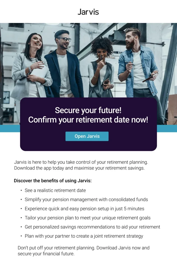 Jarvis — Retirement planning prompt