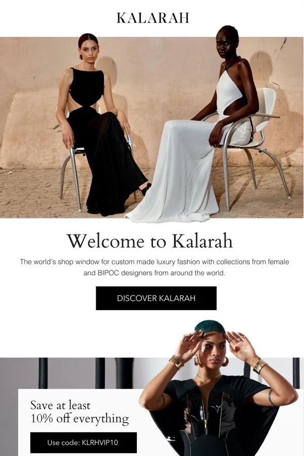 Kalarah — Welcome offer