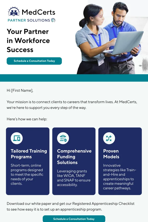 MedCerts — Workforce partner introduction