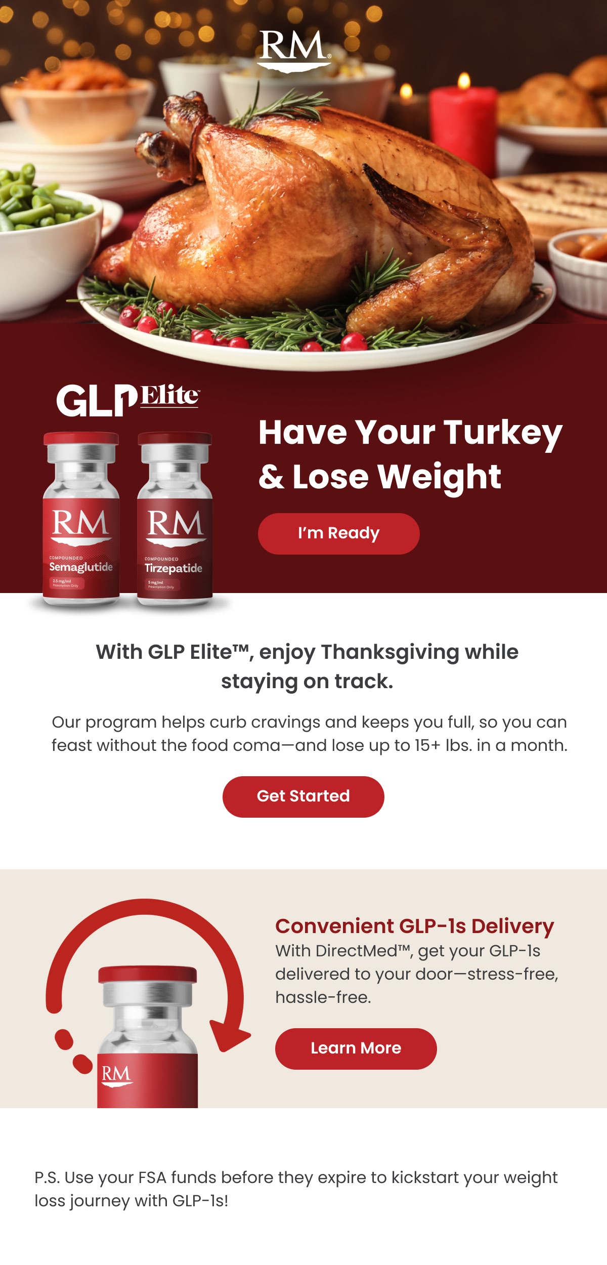 RM: Seasonal wellness campaign, full email design