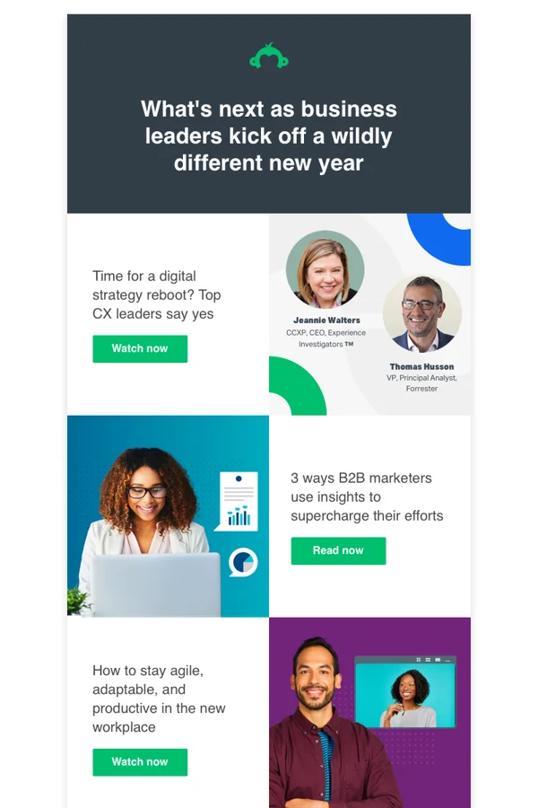 SurveyMonkey — Leadership perspectives newsletter