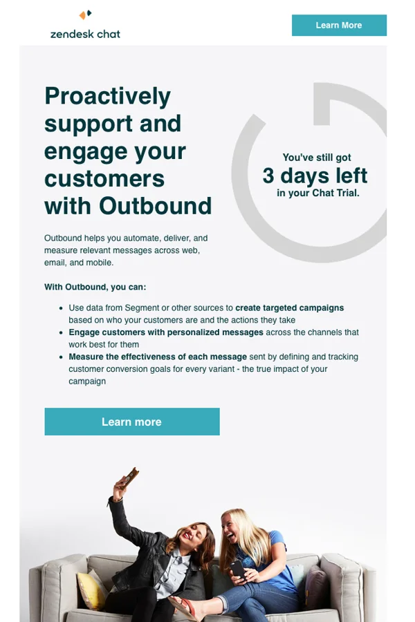 Zendesk — Trial-ending reminder